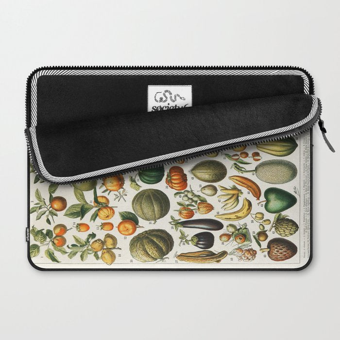 Vintage Scientific Illustration Fruits Botanical Floral Lithograph Encyclopaedia Diagrams  Laptop Sleeve Gallery Image 2