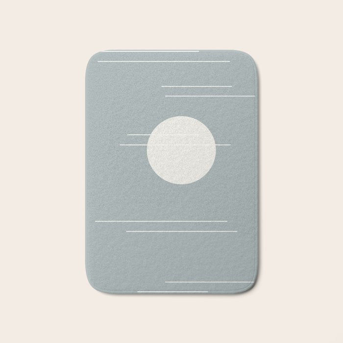Minimal Sky Abstract XXXVII Bath Mat Gallery Image 1