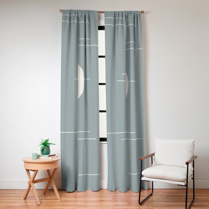 Minimal Sky Abstract XXXVII Window Curtain Gallery Image 4