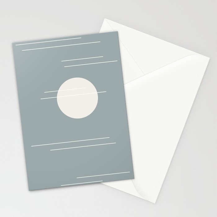 Minimal Sky Abstract XXXVII Stationery Card Gallery Image 2