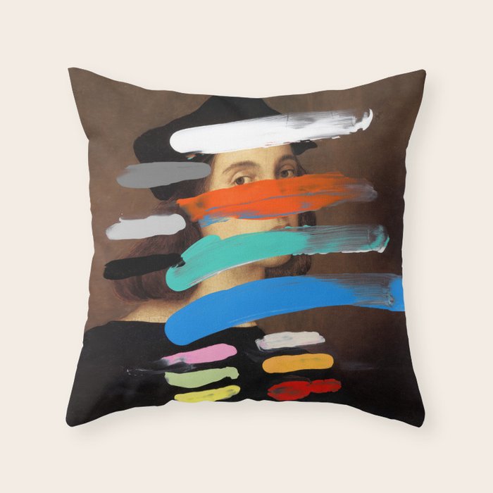 Composition 756 Throw Pillow Gallery Image 1