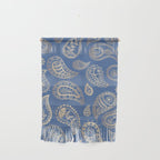 Classic blue and gold paisley Wall Hanging Gallery Image 1