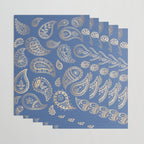 Classic blue and gold paisley Wrapping Paper Gallery Image 3