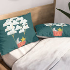 Hot cloud baloon - moon and star Pillow Sham Gallery Image 2