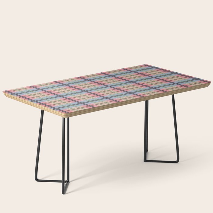 Pastel Tartan Delight Coffee Table Gallery Image 1
