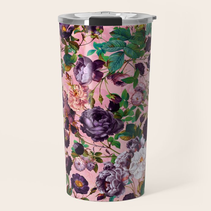Rose Pink Garden Travel Mug Gallery Image 1