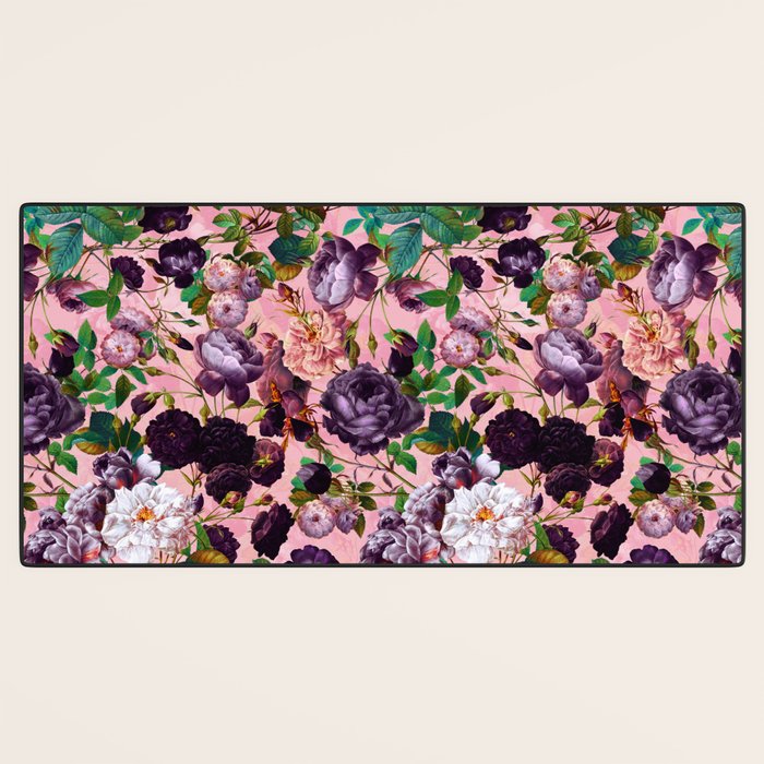 Rose Pink Garden Desk Mat Gallery Image 3