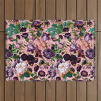 Rose Pink Garden Outdoor Rug Gallery Image 1
