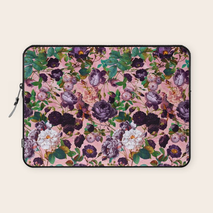 Rose Pink Garden Laptop Sleeve Gallery Image 1