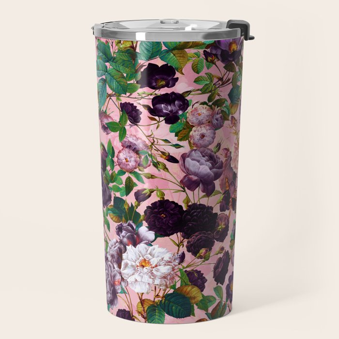 Rose Pink Garden Travel Mug Gallery Image 2
