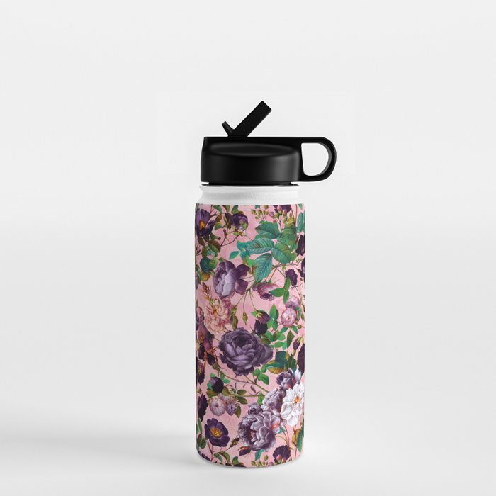 Rose Pink Garden Water Bottle Gallery Image 1