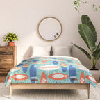 Vintage Surfboards Pattern Comforter Gallery Image 3