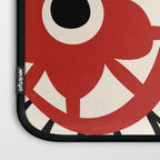 Dulcie Flowers Mid Century Modern Floral Abstract Pattern Red Black Cream Laptop Sleeve Gallery Image 3