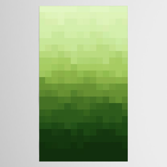Gradient Pixel Green Tablecloth Gallery Image 2