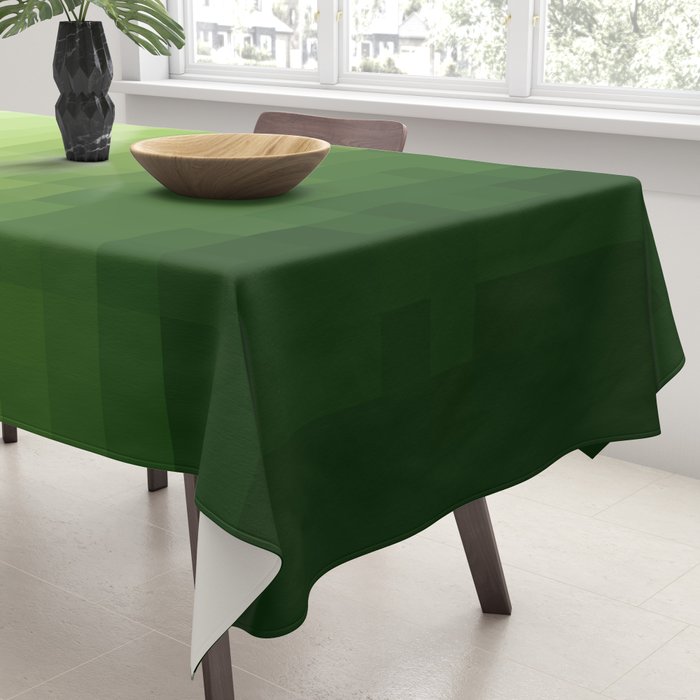 Gradient Pixel Green Tablecloth Gallery Image 3