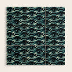 Hypnotized - vintage blue Wood Wall Art Gallery Image 1