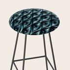 Hypnotized - vintage blue Stool Gallery Image 2