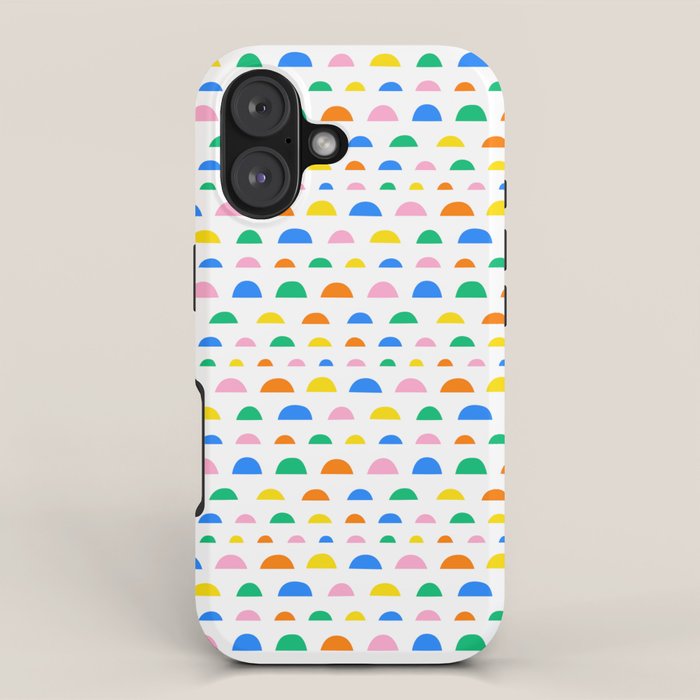 Colorful fun abstract pattern art iPhone Case Gallery Image 1