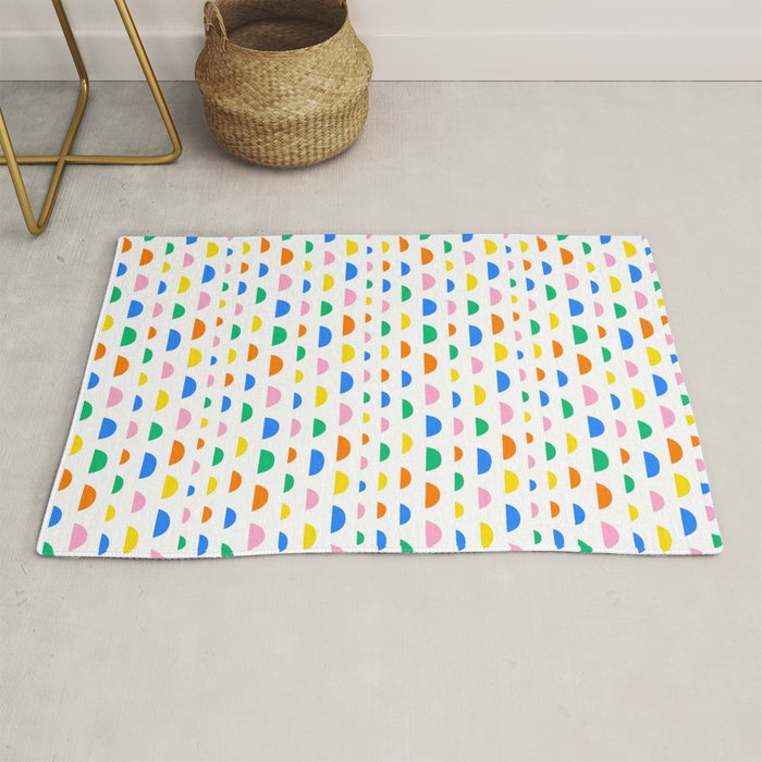 Colorful fun abstract pattern art Rug Gallery Image 1