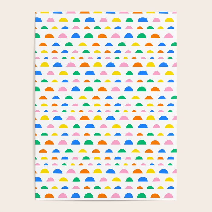 Colorful fun abstract pattern art Poster Gallery Image 1
