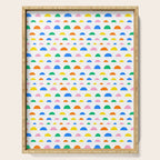 Colorful fun abstract pattern art Serving Tray Gallery Image 1