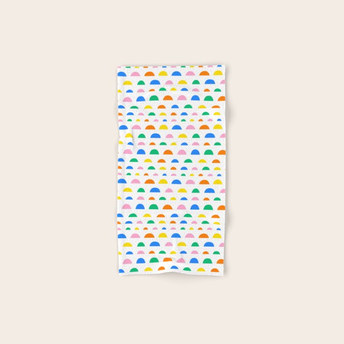 Colorful fun abstract pattern art Bath Towel Gallery Image 1