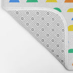 Colorful fun abstract pattern art Bath Mat Gallery Image 2