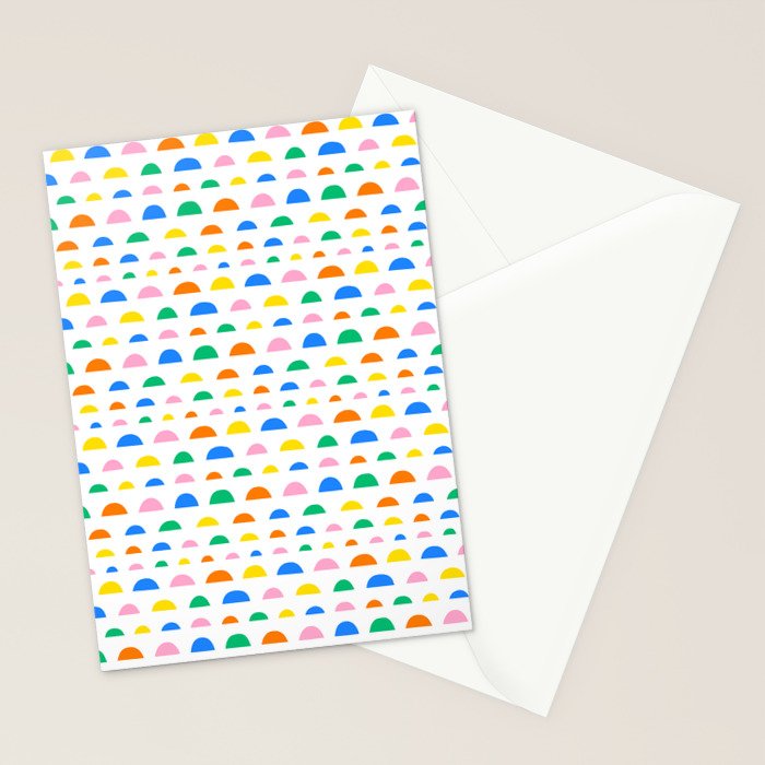 Colorful fun abstract pattern art Stationery Card Gallery Image 2