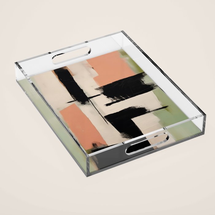  Soft Edge Abstraction 1 Acrylic Tray Gallery Image 1