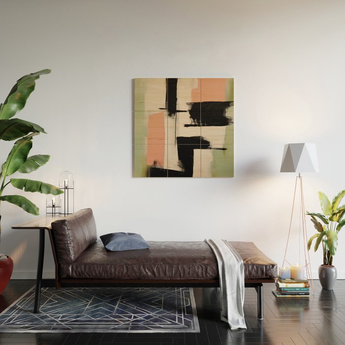  Soft Edge Abstraction 1 Wood Wall Art Gallery Image 2