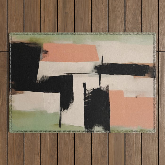  Soft Edge Abstraction 1 Outdoor Rug Gallery Image 1