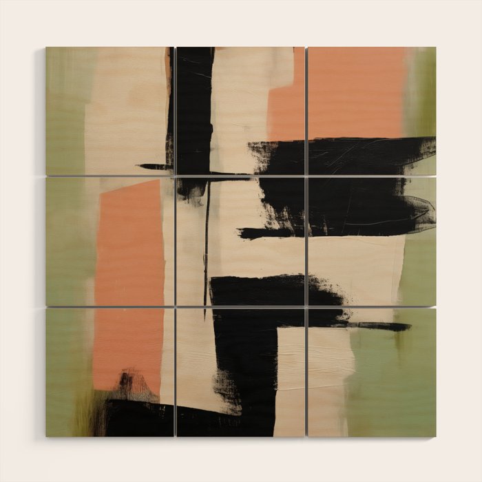  Soft Edge Abstraction 1 Wood Wall Art Gallery Image 1