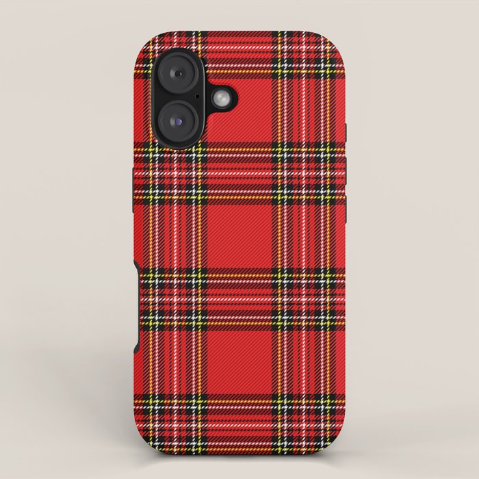 Vintage Red Tartan Plaid Scottish Pattern iPhone Case Gallery Image 1