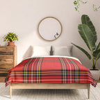 Vintage Red Tartan Plaid Scottish Pattern Comforter Gallery Image 3