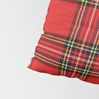 Vintage Red Tartan Plaid Scottish Pattern Pillow Sham Gallery Image 4