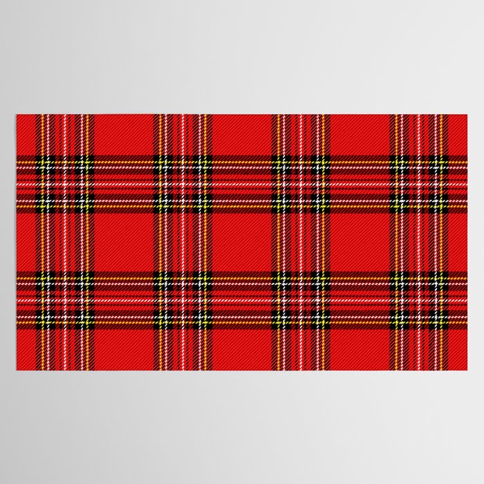 Vintage Red Tartan Plaid Scottish Pattern Tablecloth Gallery Image 2