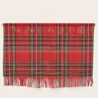 Vintage Red Tartan Plaid Scottish Pattern Wall Hanging Gallery Image 1