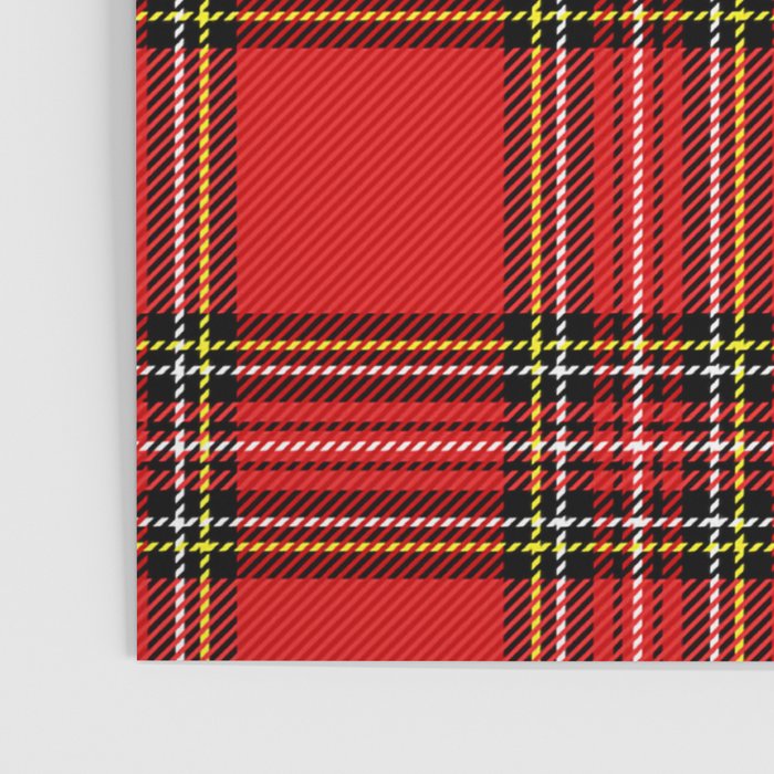 Vintage Red Tartan Plaid Scottish Pattern Poster Gallery Image 3