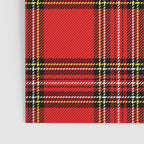 Vintage Red Tartan Plaid Scottish Pattern Poster Gallery Image 3