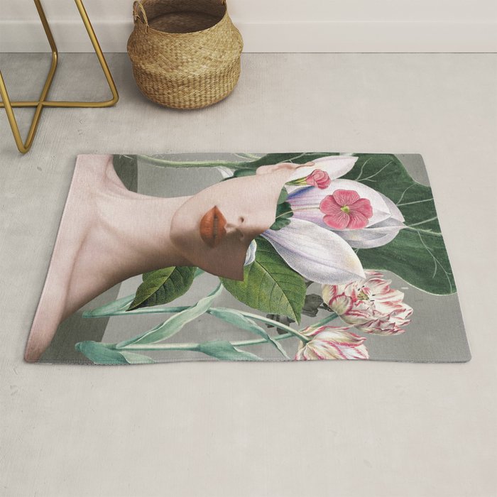 Floral Portrait /collage 2 Rug Gallery Image 1