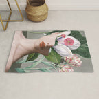 Floral Portrait /collage 2 Rug Gallery Image 1