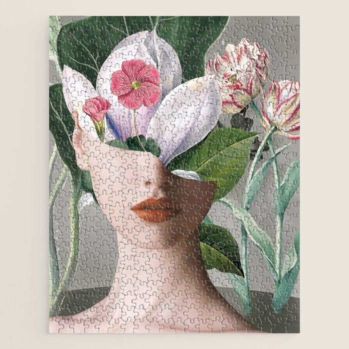 Floral Portrait /collage 2 Jigsaw Puzzle Gallery Image 1
