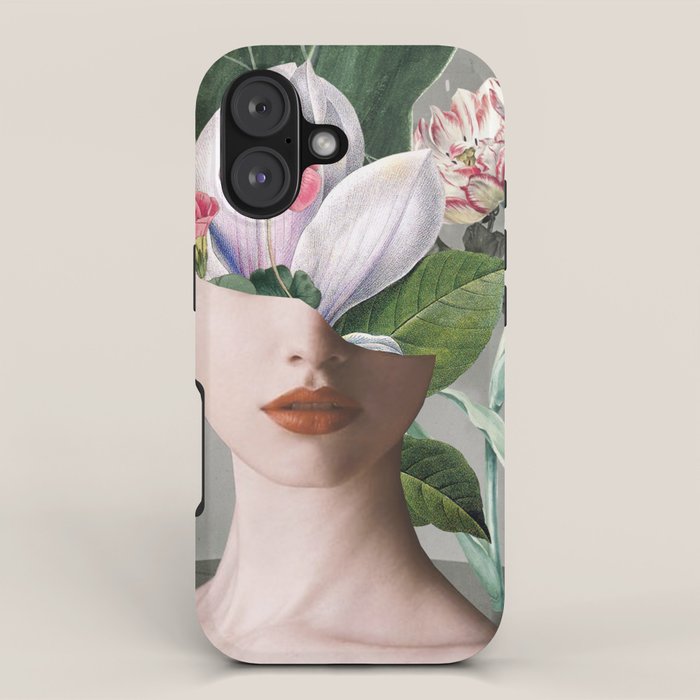 Floral Portrait /collage 2 iPhone Case Gallery Image 1