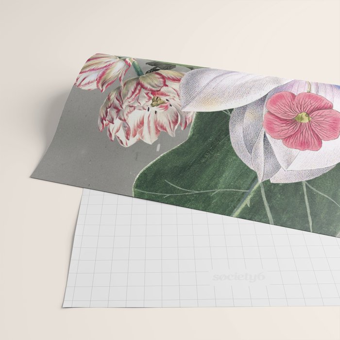 Floral Portrait /collage 2 Wrapping Paper Gallery Image 2