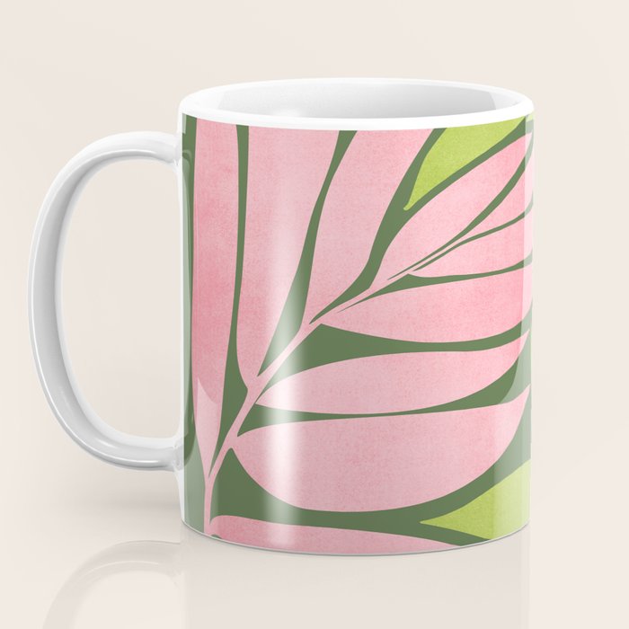 Spring Flora / Pink and Green Palette Coffee Mug Gallery Image 3