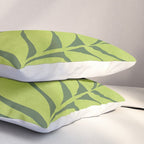 Spring Flora / Pink and Green Palette Pillow Sham Gallery Image 3