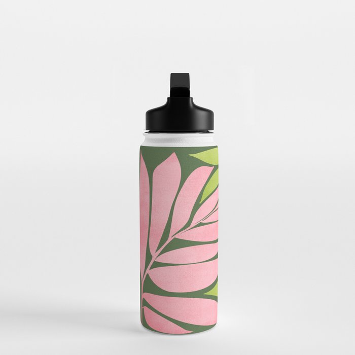 Spring Flora / Pink and Green Palette Water Bottle Gallery Image 3