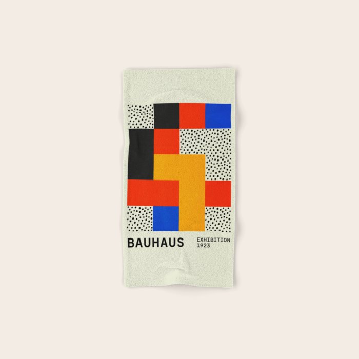 BAUHAUS 01: Exhibition 1923 | Mid Century Series  Bath Towel Gallery Image 1