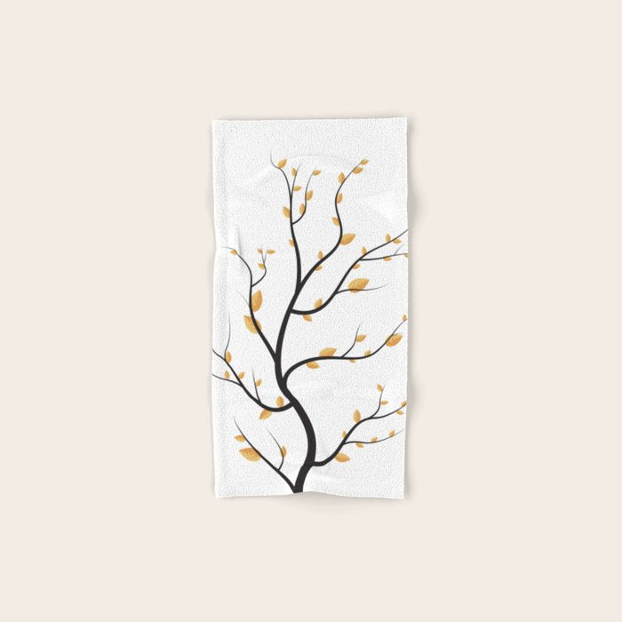 golden leaves Bath Towel Gallery Image 1