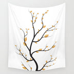 golden leaves Wall Tapestry Gallery Image 4